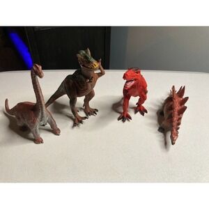AAA Toy Major Dinosaurs Lot Of 4 Rubber Plastic 2006 and more recent